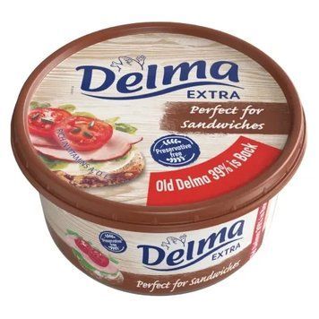 Маргарин БЕЗ КОНСЕРВАНТІВ Delma Extra 39% 450г Польша 13714 фото